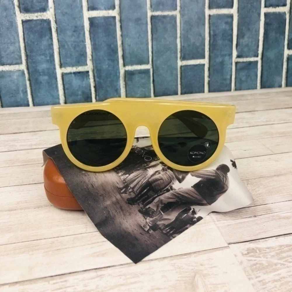 KOMONO Hippolyte Milky Bone Sunglasses NEW